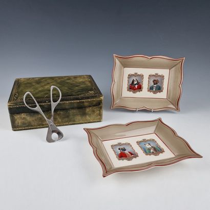 FOUR XXth CENTURY CIGAR SMOKING OBJECTS comprising...