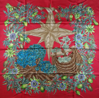 HERMES Paris made in France - CARRE in printed...