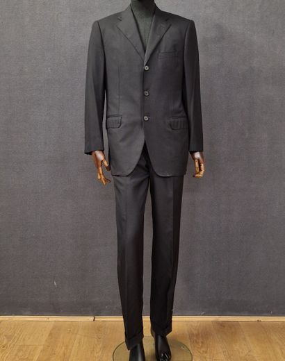 CORNELIANI - MEN'S COSTUME in black virgin...