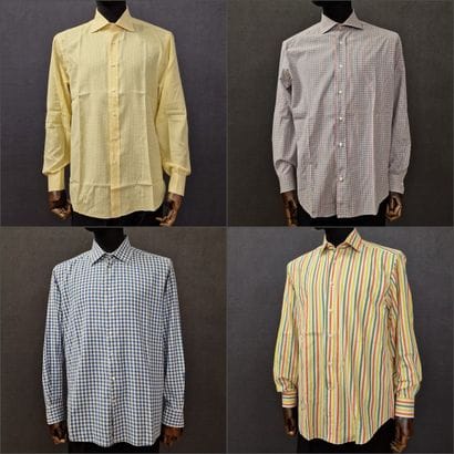 ETRO - LOT OF FOUR MISCELLANEOUS MEN'S SHIRTS...