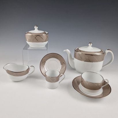 HAVILAND LIMOGES - MODEL AURORE ARCADES -...