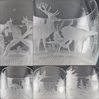 SPECTACULAR AND IMPORTANT GLASS SERVICE FOR...