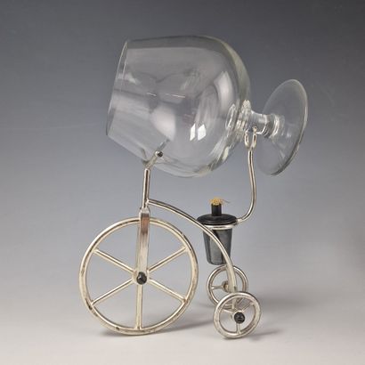 COGNAC GLASS HEATER in the shape of a tricycle...
