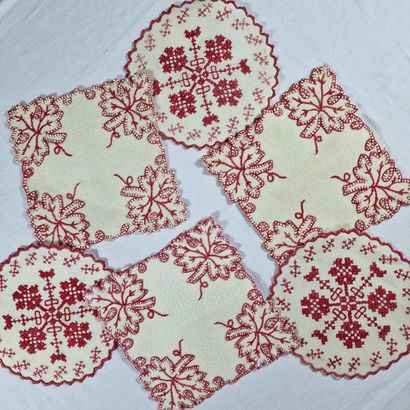 SUITE OF 3 ROUND AND 3 SQUARE CORBEILLE BASES...
