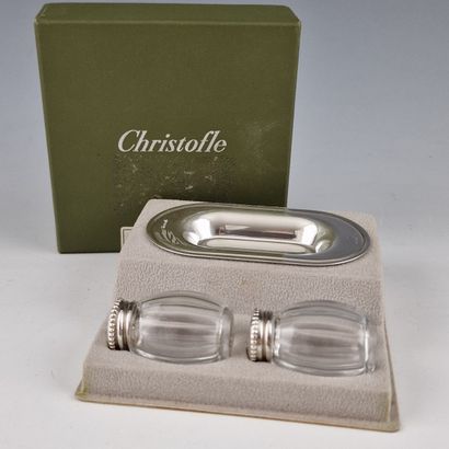 CHRISTOFLE - PAIRE DE SALERONS INDIVIDUELS...