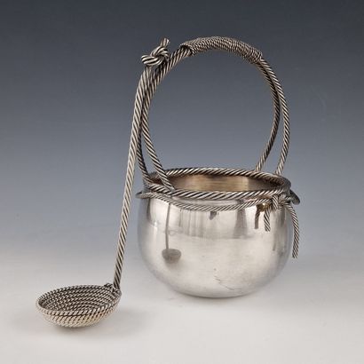 GLACON BASKET ROUND H. 25 cm - D. 17 cm AND...