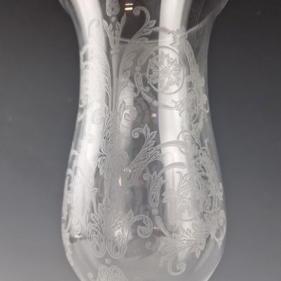 BACCARAT - MODELE BAMBOU - Pair of white...