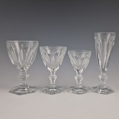 BACCARAT - HARCOURT MODEL - 53-PIECE GLASS...