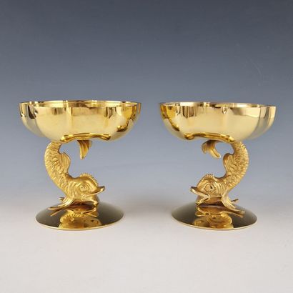 SET OF 12 LARGE CAVIAR OR ICE CUP HORS D'OEUVRES...
