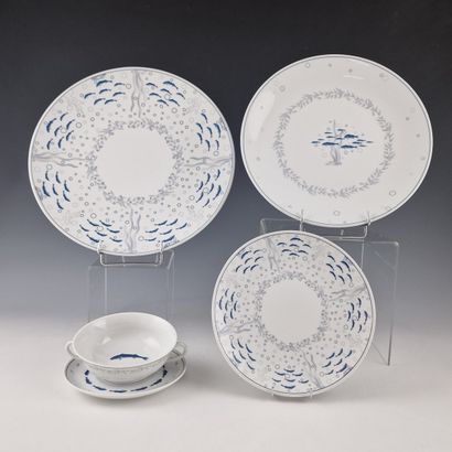 LIMOGES POUR LA ROSE DES SABLES - TABLE SERVICE...