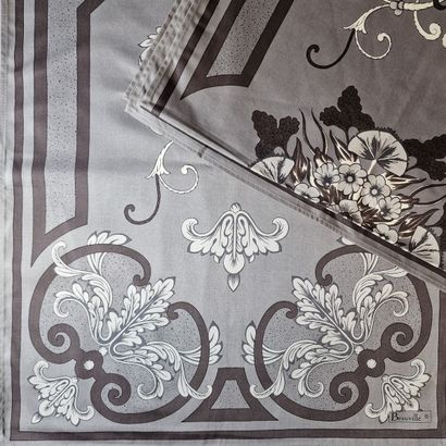 BEAUVILLE - PAIRE DE CHEMINS DE TABLE en...