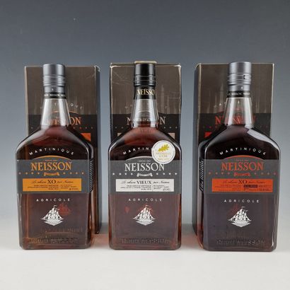 RHUM NEISSON MARTINIQUE - 3 BOTTLES OF 70...