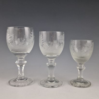 SPECTACULAR AND IMPORTANT GLASS SERVICE FOR...