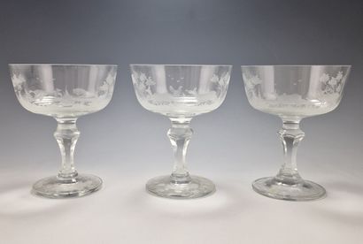 RARE SUITE OF 12 LARGE HORS D'OEUVRES CUPS...