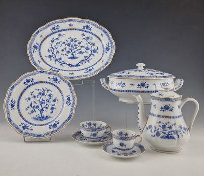 HAVILAND LIMOGES - ARBRE DE VIE BLEU MODEL...