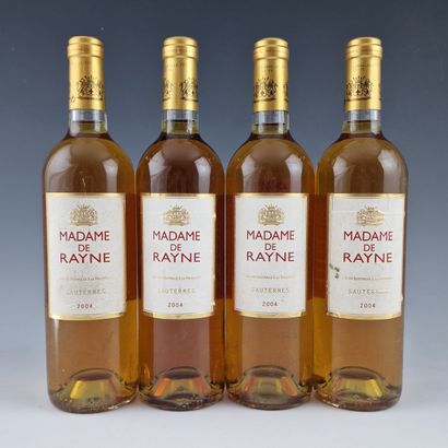 MADAME DE RAYNE - SAUTERNES - 2004 
4 bottles
Very...