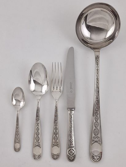CHRISTOFLE - MODELE VILLEROY - MENAGERE DE...