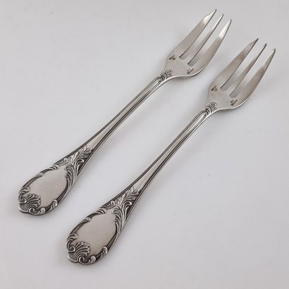 CHRISTOFLE - MODELE MARLY - 12 FOURCHETTES...