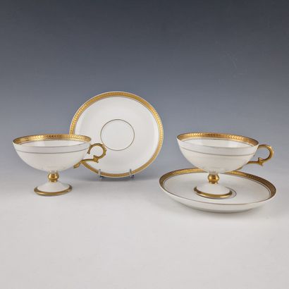 LIMOGES - SET OF 12 VERY ELEGANT COFFEE OR...