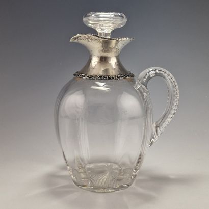 SMALL EAGLE in cut white crystal and Minerve...