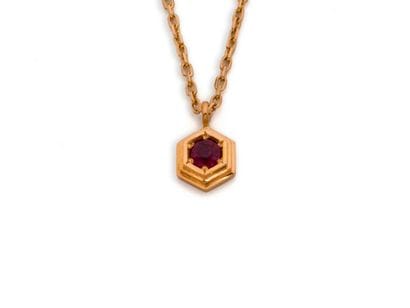 ARTICULE NECKLACE in 750 thousandths pink...