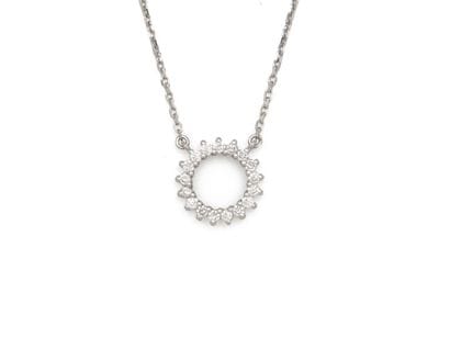 COLLIER ARTICULE in 750 thousandths white...