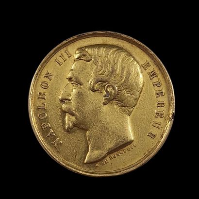 MEDAILLE d'Epoque Napoléon III en or, revers...