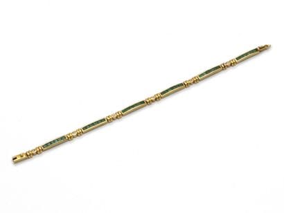 ARTICULE BRACELET in 750 thousandths gold,...