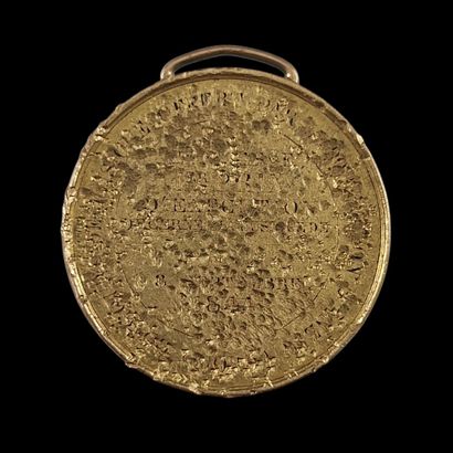 MEDAILLE d'Epoque Louis Philippe en or transformée...