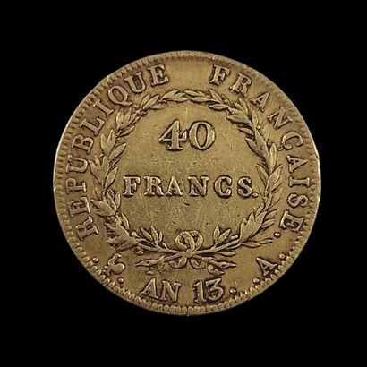 1 PIECE DE 40 FRANCS FRANCAIS OR Napoléon...