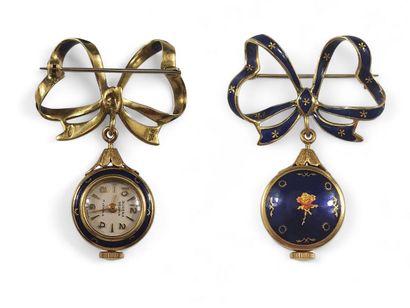 SURENA GENEVE - MONTRE DE COL en or 750 millièmes,...
