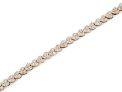 ARTICULE BRACELET in 585-thousandths gold,...