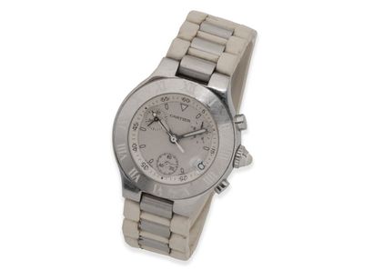 CARTIER ''CHRONOSCAPH 21'' - MONTRE CHRONOGRAPHE...
