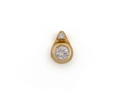 PENDANT in 750-millimeter gold, set with...