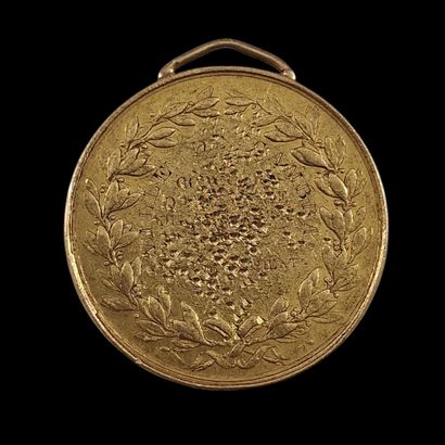 MEDAILLE d'Epoque Louis Philippe en or transformée...