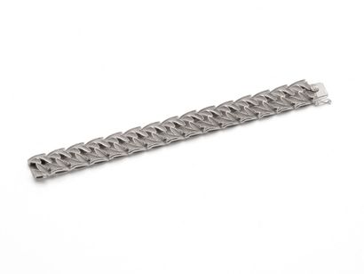 BRACELET ARTICULE en or gris 750 millièmes...