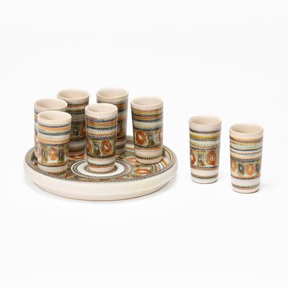 Marcel GUILLOT (1910-1985)
LIQUEUR SET Comprising...