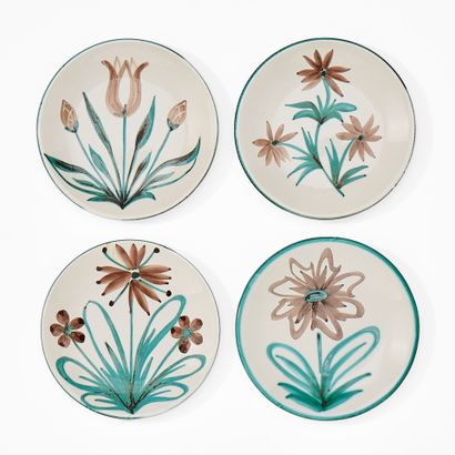 Robert PICAULT (1919-2000)
Set of 12 flower...