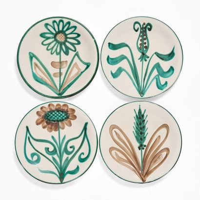 Robert PICAULT (1919-2000)
Set of 8 FLOWER...