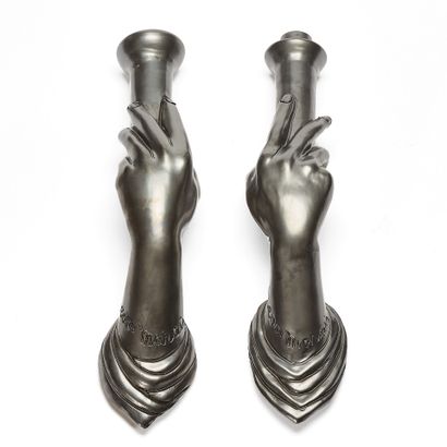 Jean MARAIS (1913-1998)
Set of 2 LIGHT ARMS
Ceramic...
