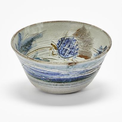 Albert THIRY (1932-2009)
CUP with thistles
Enamelled...