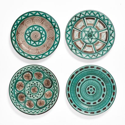 Robert PICAULT (1919-2000)
Set of 8 plates...