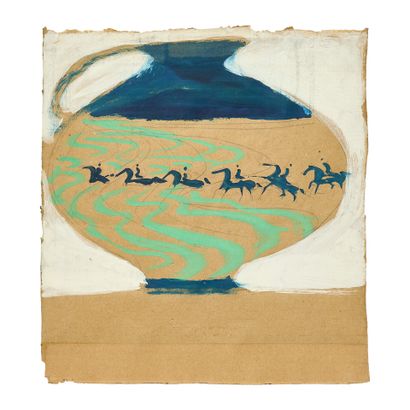 André BRASILIER (1929)
Projet de décor de...
