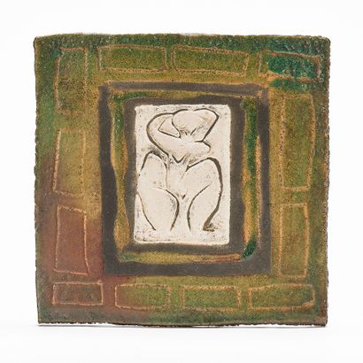 Alain RUFAS (1941)
Nude PLAQUE
Glazed ceramic,...