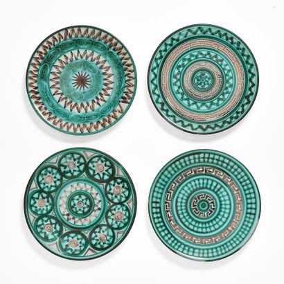Robert PICAULT (1919-2000)
Set of 6 ASSIETTES...