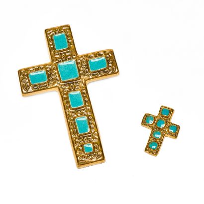 François LEMBO (1930-2013)
Set of 2 CROSSES...