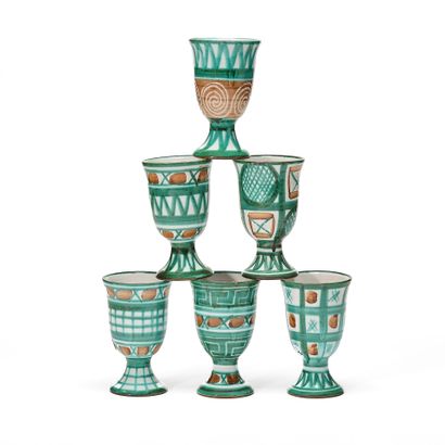 Robert PICAULT (1919-2000)
Set of 6 MAZAGRANS...