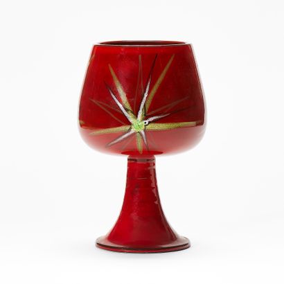 André BAUD (1903-1986)
CHALICE ETOILE BOWL
Glazed...