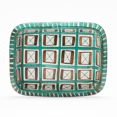 Robert PICAULT (1919-2000)
RECTANGULAR DISH
Glazed...