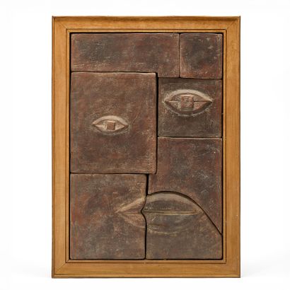 MODERNISTE school
CUBIST SCULPTURE 
Seven-part...